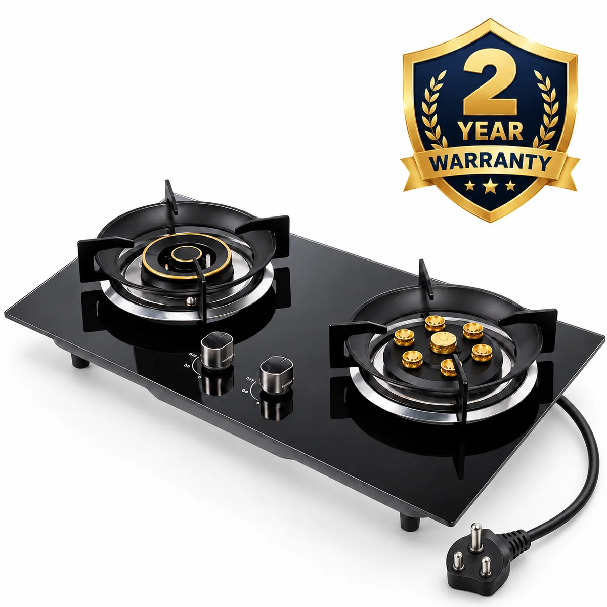 Two-Burner Electric Stove Built-In for Home